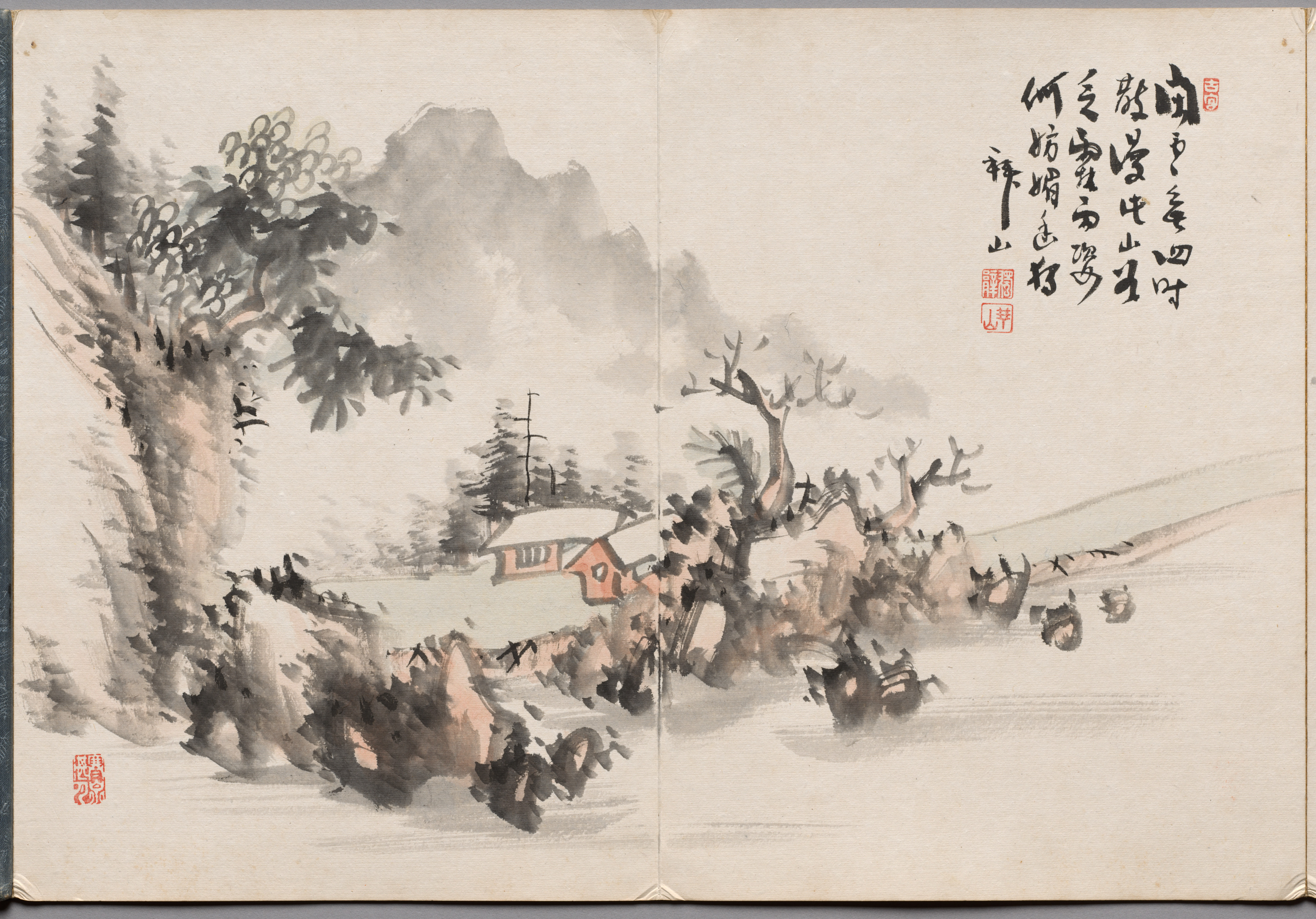 Yoshitsugu Haizan, Painting Six from Album of Paintings by Haizan