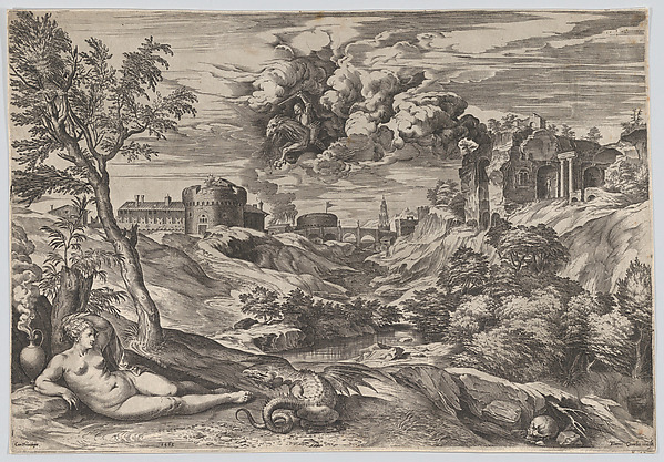 Cornelis Cort, Ruggiero Rescuing Angelica