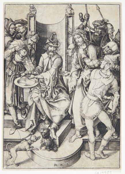 Martin Schongauer, Kristus bragt for Pilatus