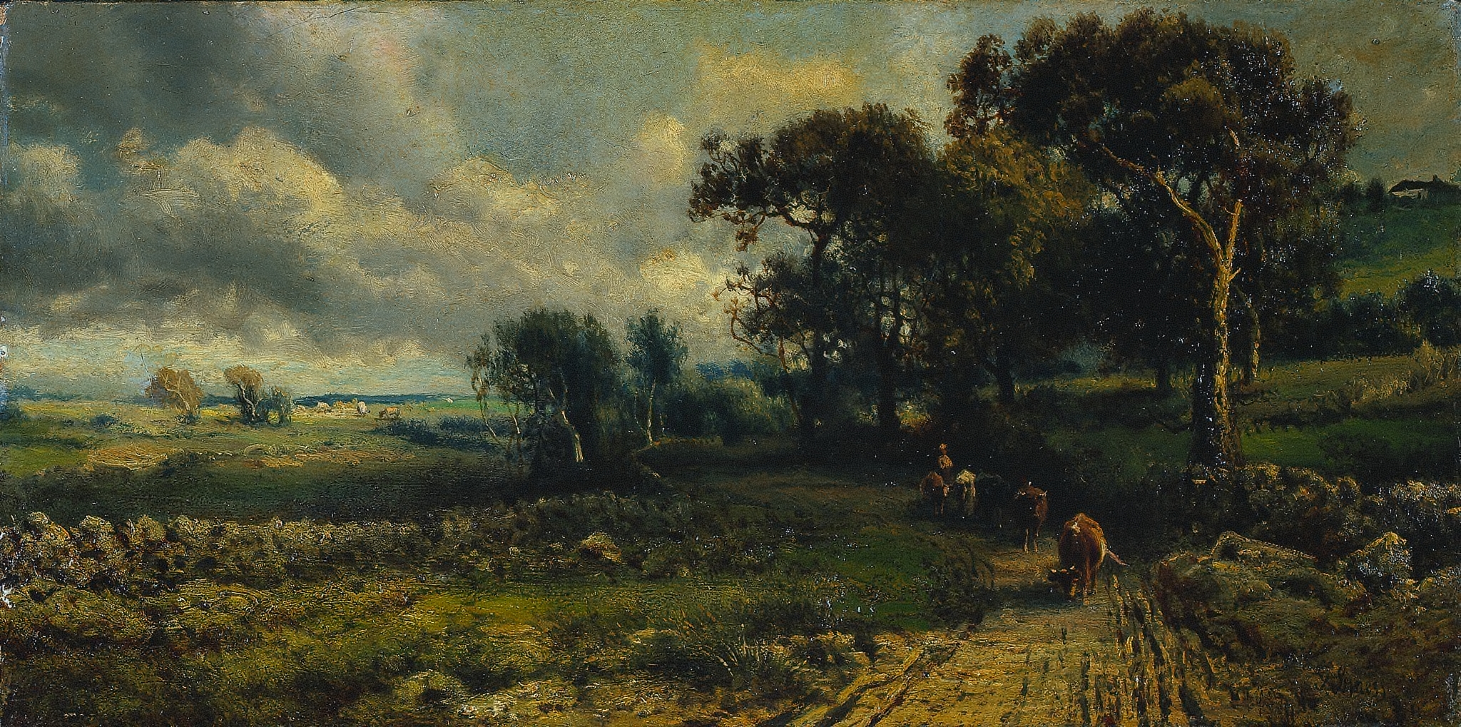 George Inness, Fleecy Clouds