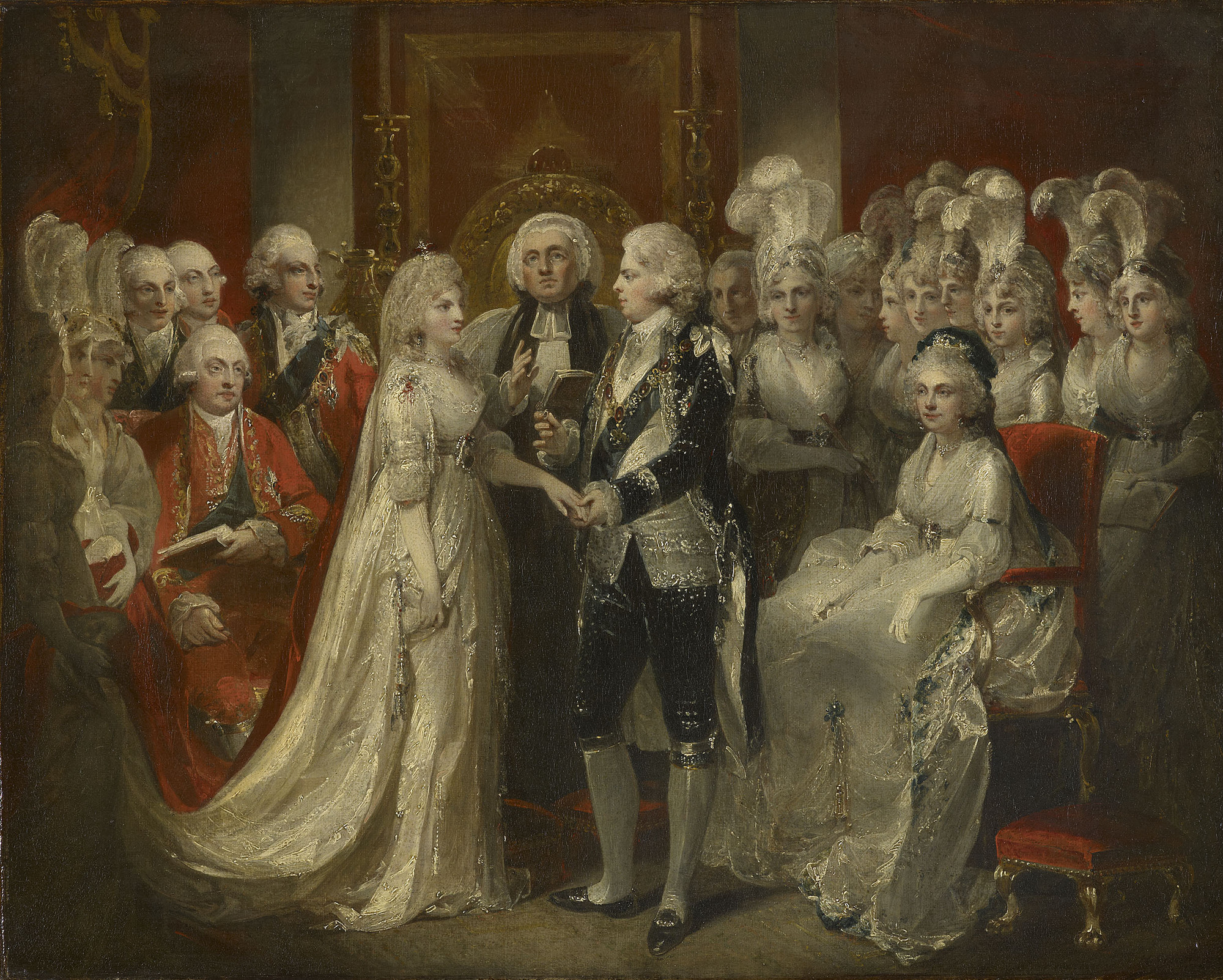 Henry Singleton, The Marriage of George IV (1762-1830) when Prince of Wales