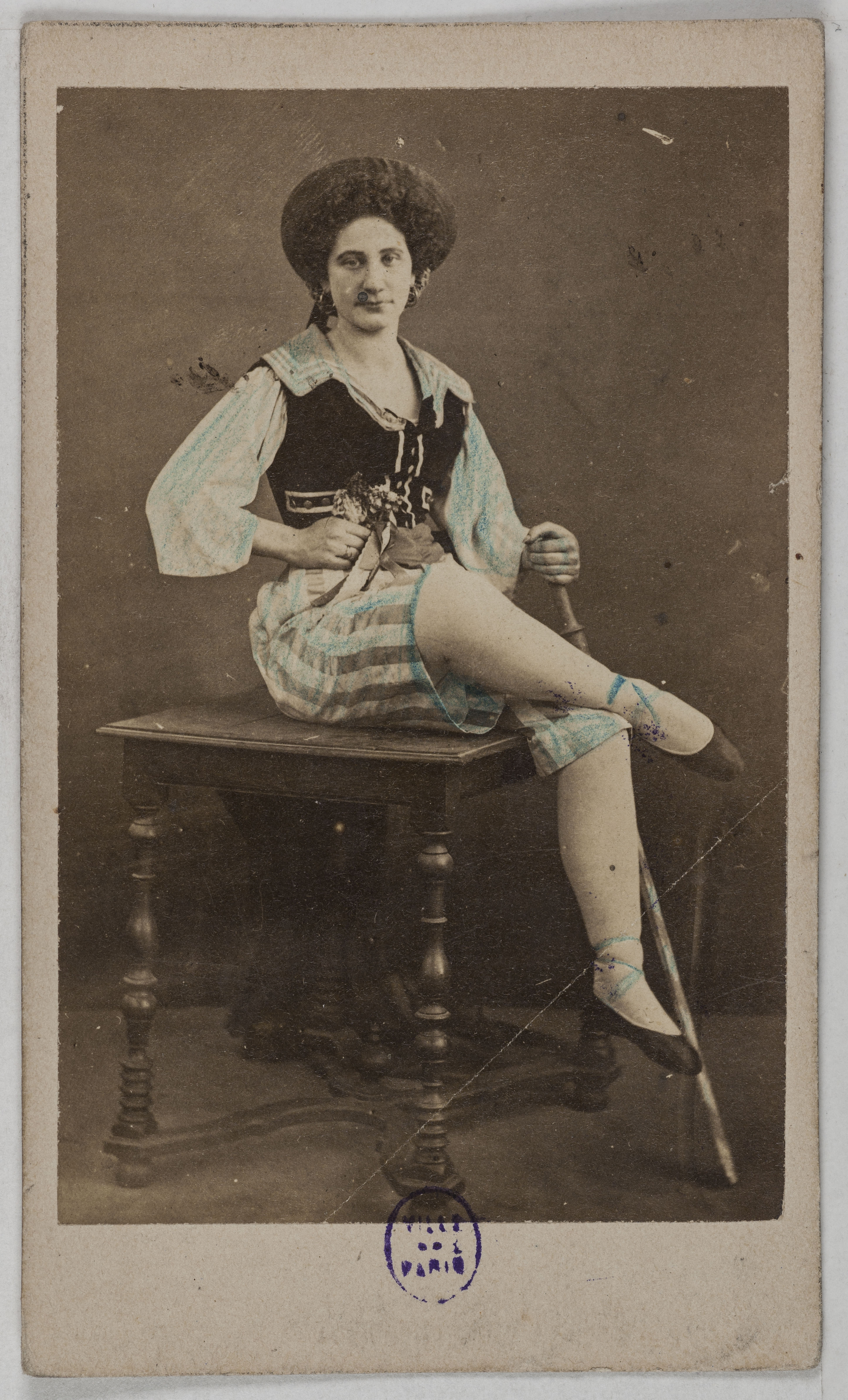 Anonyme, Portrait de Julia (actrice au théâtre de l'Ambigü)