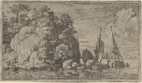 Allart van Everdingen, The Two Boats on the River