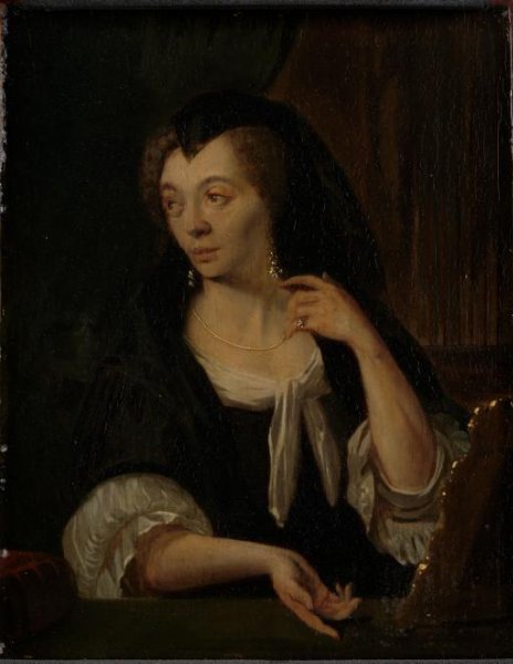 Ludolf Bakhuysen, Anna de Hooghe (1645-1717). The Painter's fourth Wife