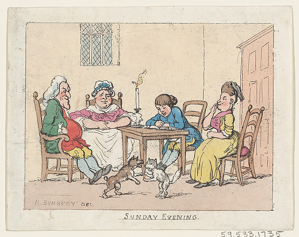 Thomas Rowlandson, Sunday Evening