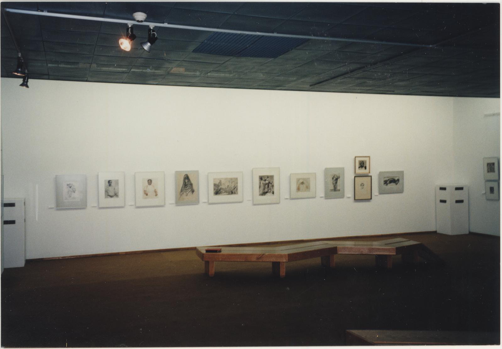 Eduard (associate) Wiiralt, View of E. Wiiralt exhibition at M.K. Čiurliouis Museum, Kaunas, 1998.a. February