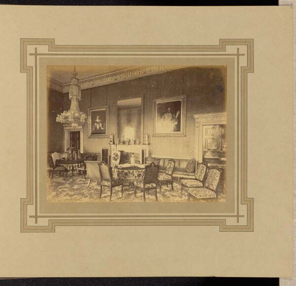 André Adolphe-Eugène Disdéri, [Interior view of a room]