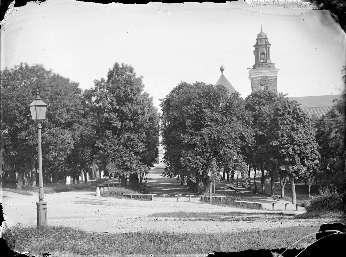 Henri Osti's Fotografiateliér, Odinslund from the southeast, Uppsala, before 1885