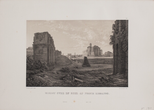 Adolph Kittendorff, Udsigt over en deel af forum romanum