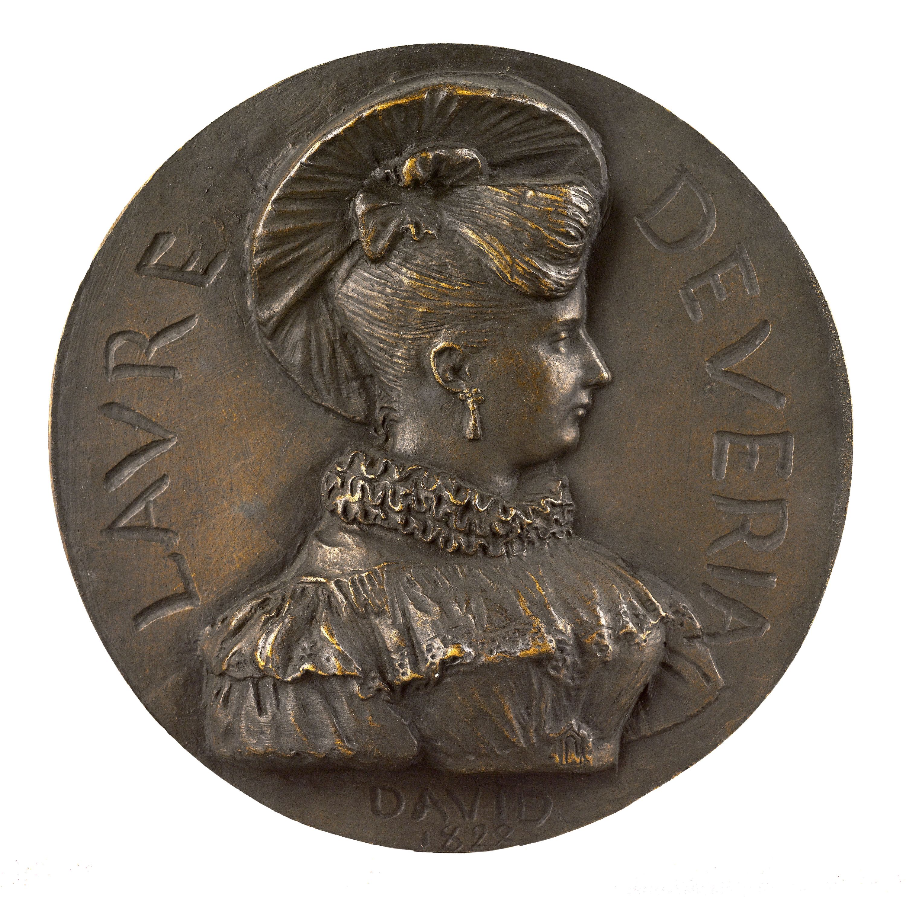David d'Angers, Portrait de Laure Dévéria, sœur d'Eugène Dévéria