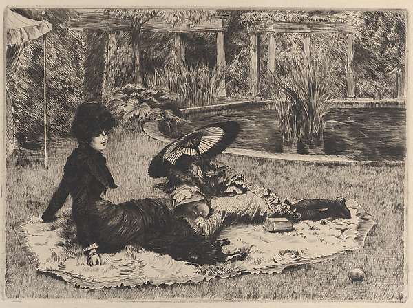 James Tissot, On the Grass