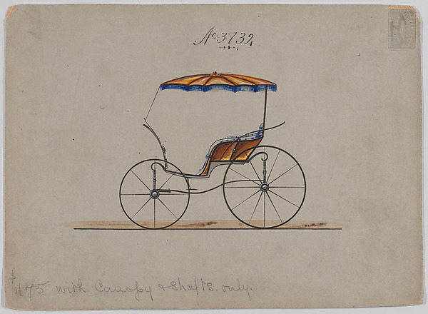 Brewster & Co., Design for Pony Phaeton, no. 3832