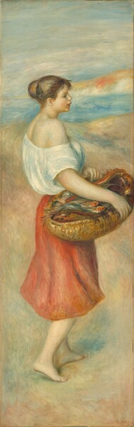 Auguste Renoir, Girl with a Basket of Fish