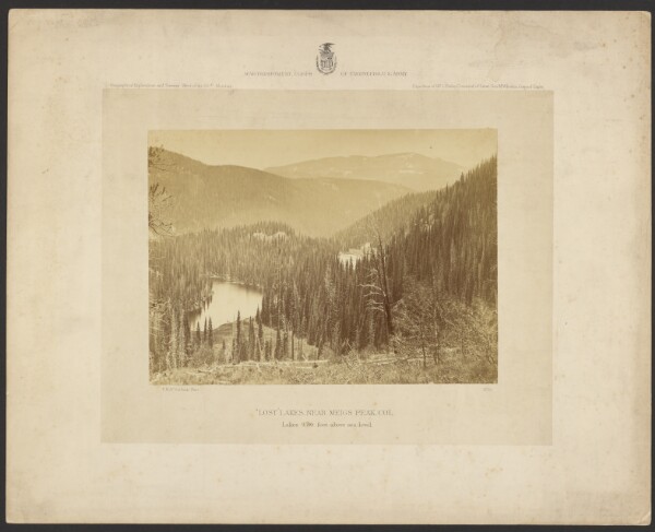 Timothy H. O'Sullivan, "Lost" Lakes, Near Meigs Peak, Colorado. Lakes 9,500 Feet Above Sea Level.