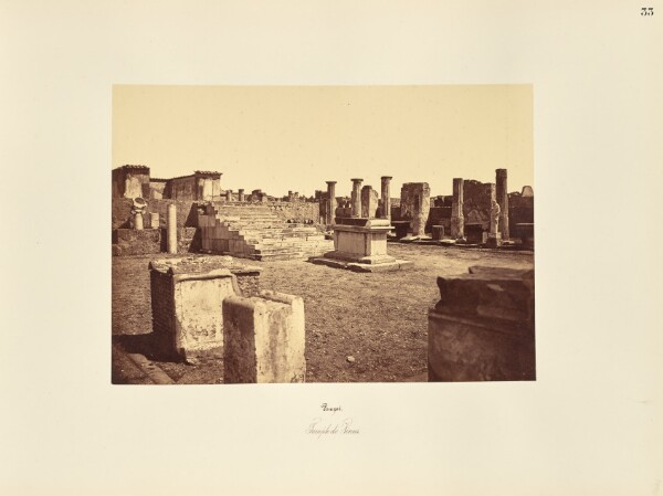 Giorgio Sommer, Pompei. Temple de Venus.