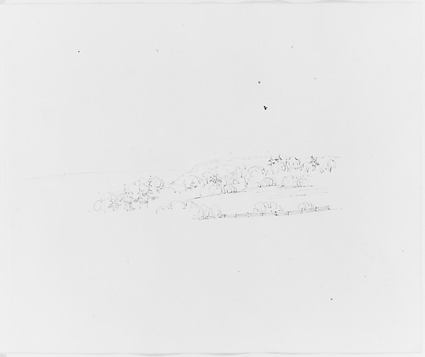 John William Casilear, House in the Trees (from Sketchbook)