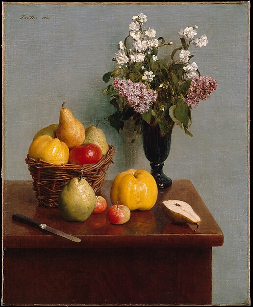 Henri Fantin-Latour, Still Life with Flowers and Fruit