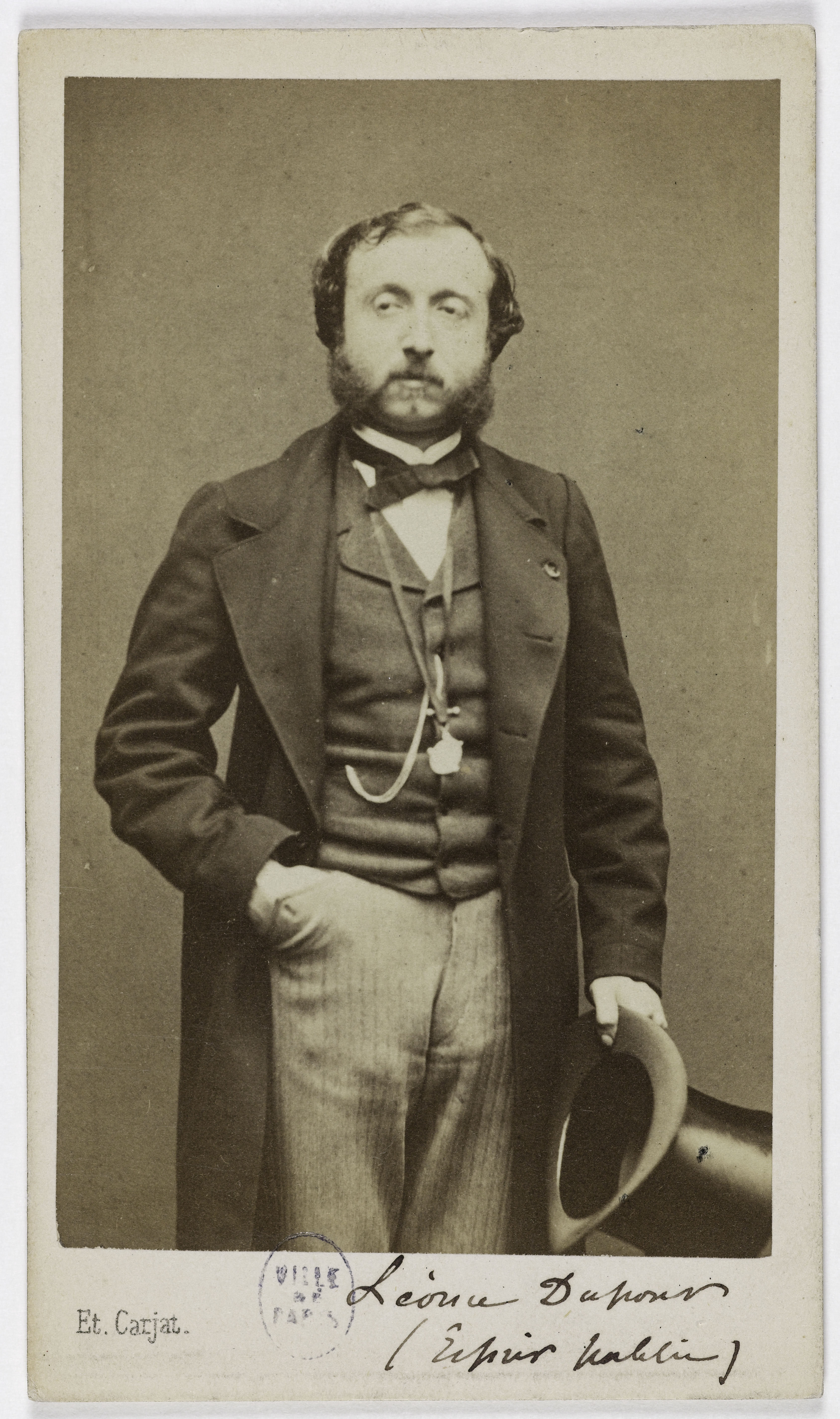Carjat & Cie, Portrait de Léonce Dupont (journaliste pour L'Esprit public)