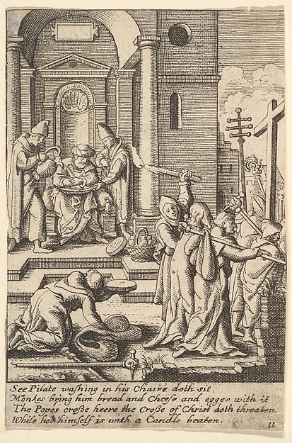Wenceslaus Hollar, The washing of hands