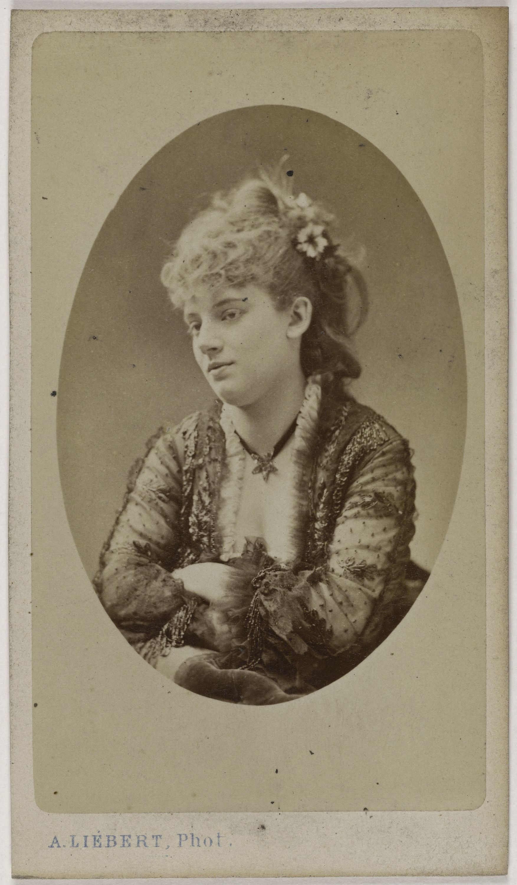 Alphonse Liébert, Portrait de Sophie Croizette (épouse du banquier américain Jacques Stern) (1847-1901), (actrice à la Comédie française)