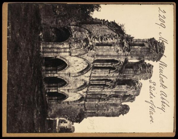 Francis Frith, Much Wenlock Abbey.  S. Side of Nave