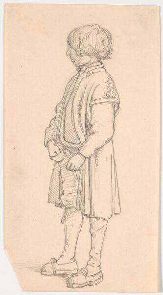 Wilhelm Marstrand, Studier af en stående svensk dreng