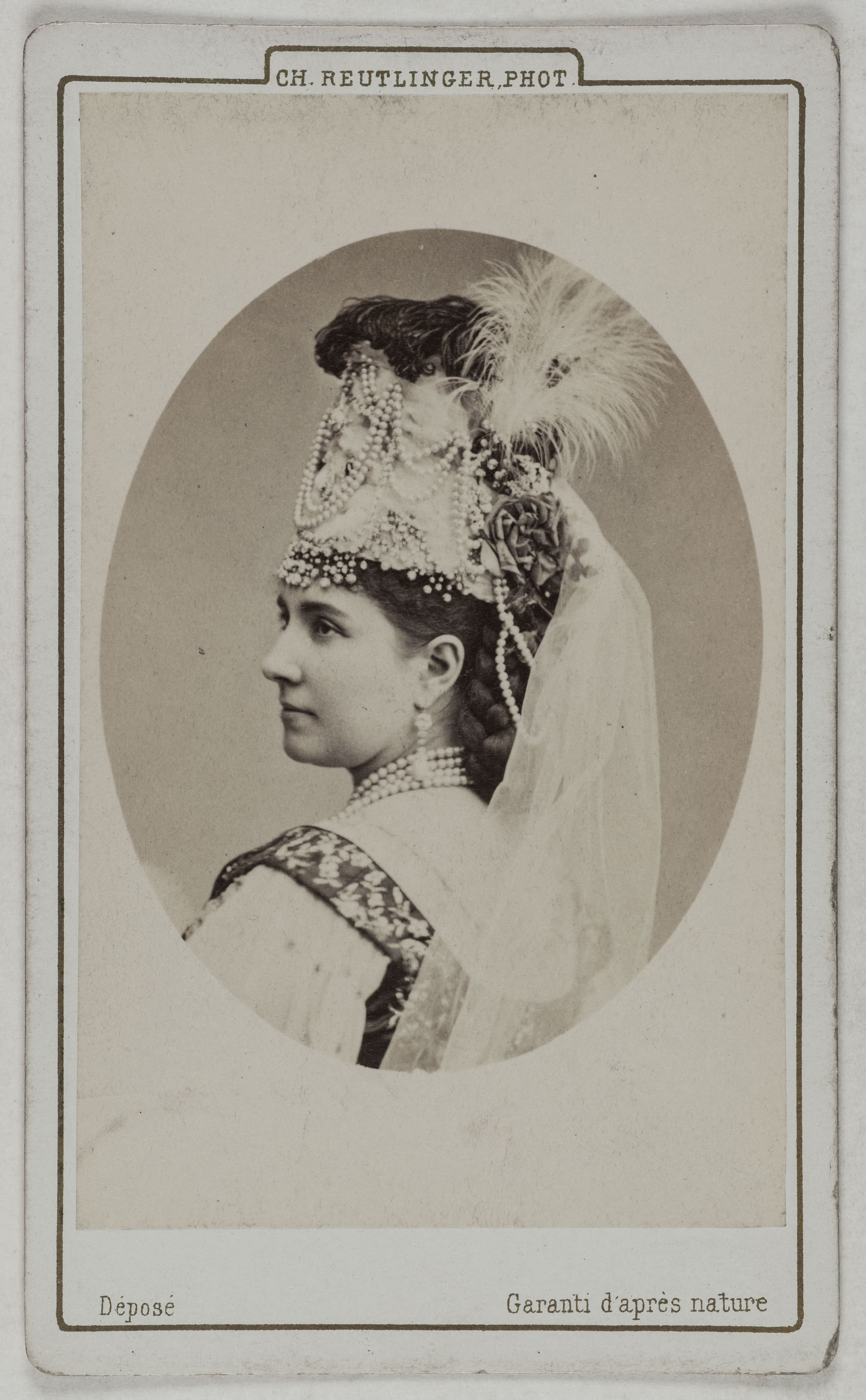 Charles Reutlinger, Portrait de Deveria, (actrice ?)