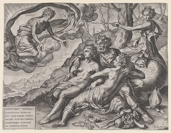 Cornelis Cort, The Immortal Rewards of Virtue