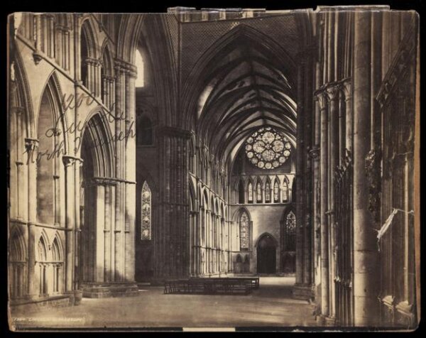 Francis Frith, Lincoln.  North Transept
