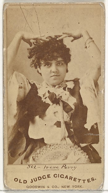 Goodwin & Company, Irene Perry, from the Actors and Actresses series (N171) for Old Judge Cigarettes