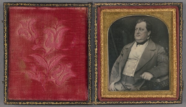 Unknown, [Portrait of a portly fellow, seated]