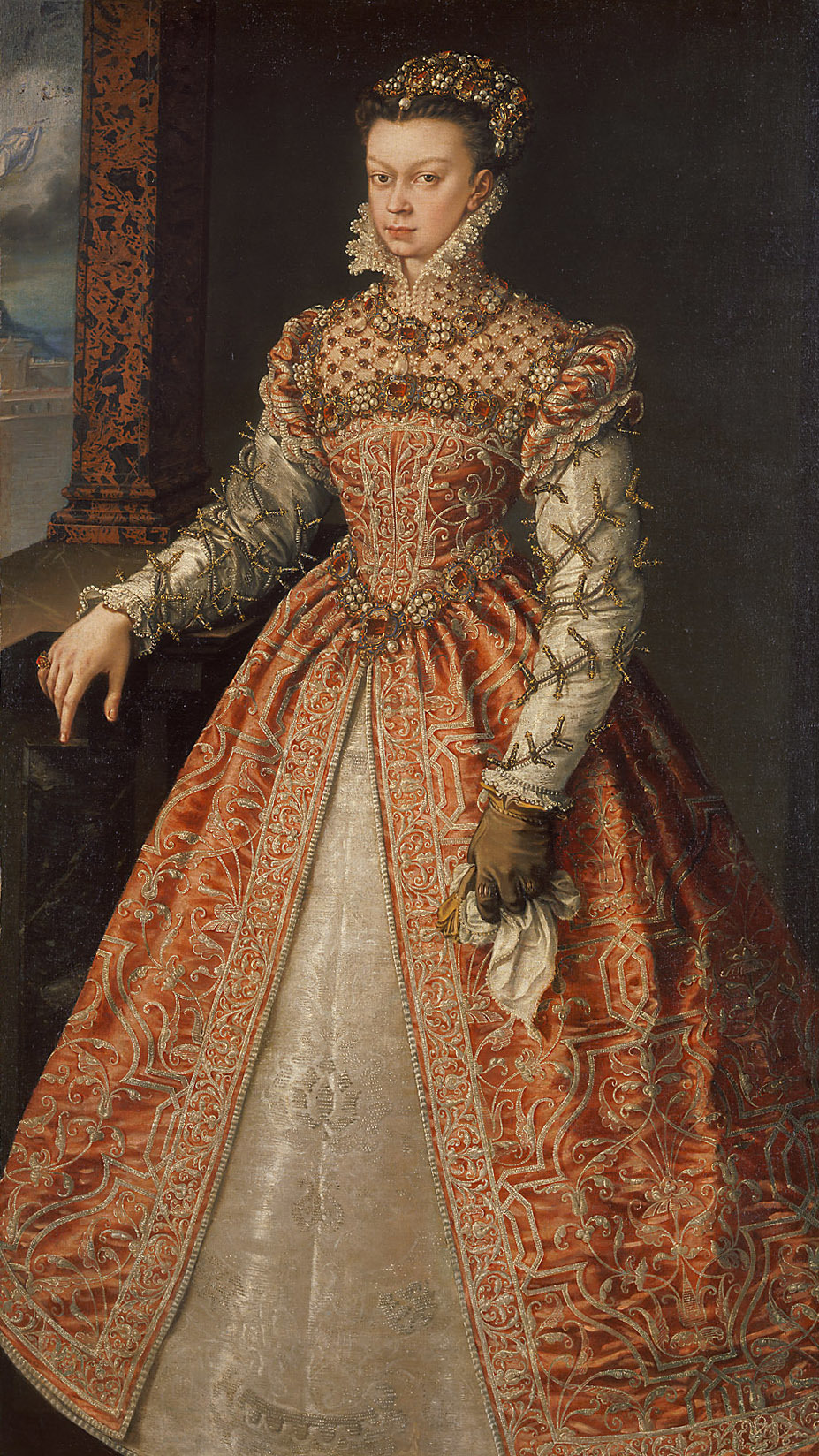 Alonso Sánchez Coello, Portrait of Elisabeth of Valois (1545-1568), Queen of Spain