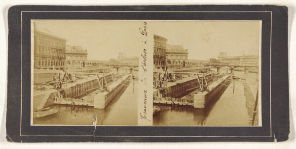 Unknown, [Traveaux de l'ecluse a Paris]