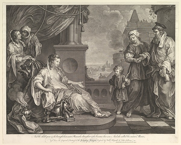 William Hogarth, Moses Brought to Pharaoh's Daughter (Exodus 2:10)