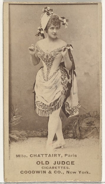 Goodwin & Company, Mlle. Chattairy, Paris, from the Actors and Actresses series (N171) for Old Judge Cigarettes