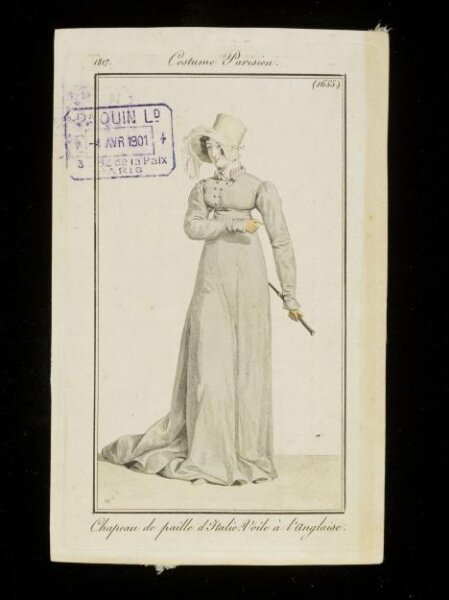 Unknown, Chapeau de paille d'Italie. Voile á l'Anglaise.