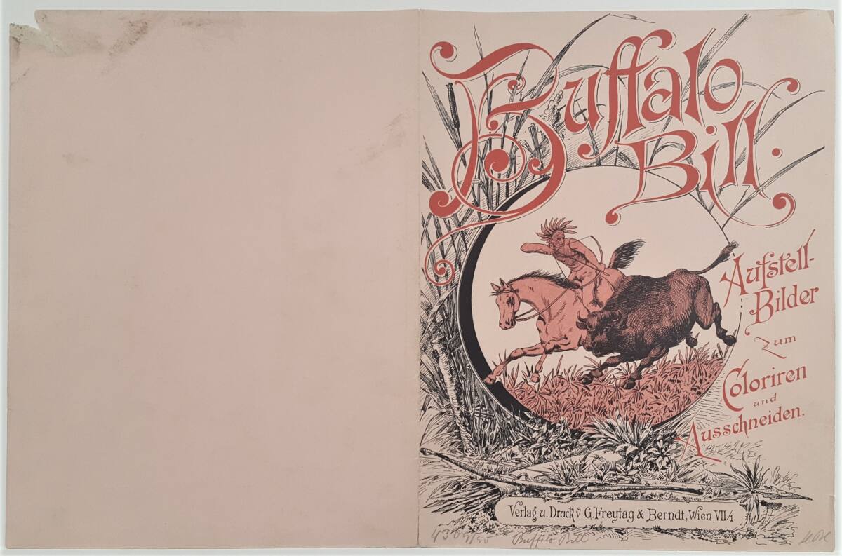 Anonym, "Bufallo Bill. Aufstell-Bilder zum Coloriren und Ausschneiden." - Original-Umschlag