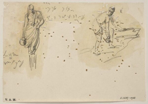 George Chinnery, Two sketches of Indian figures