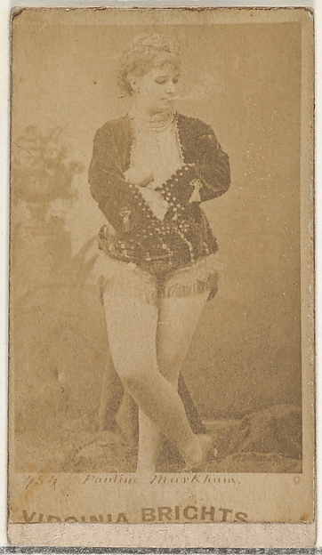Allen & Ginter, Card 454, Pauline Markham, from the Actors and Actresses series (N45, Type 1) for Virginia Brights Cigarettes
