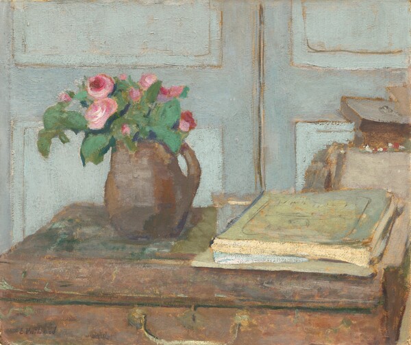 Edouard Vuillard, The Artist's Paint Box and Moss Roses