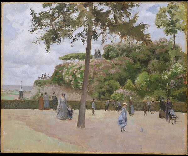 Camille Pissarro, The Public Garden at Pontoise