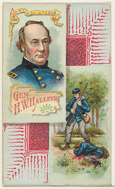 W. Duke, Sons & Co., A Short History: General Henry W. Halleck, from the Histories of Generals series (N114) issued by W. Duke, Sons & Co. to promote Honest Long Cut Smoking and Chewing Tobacco