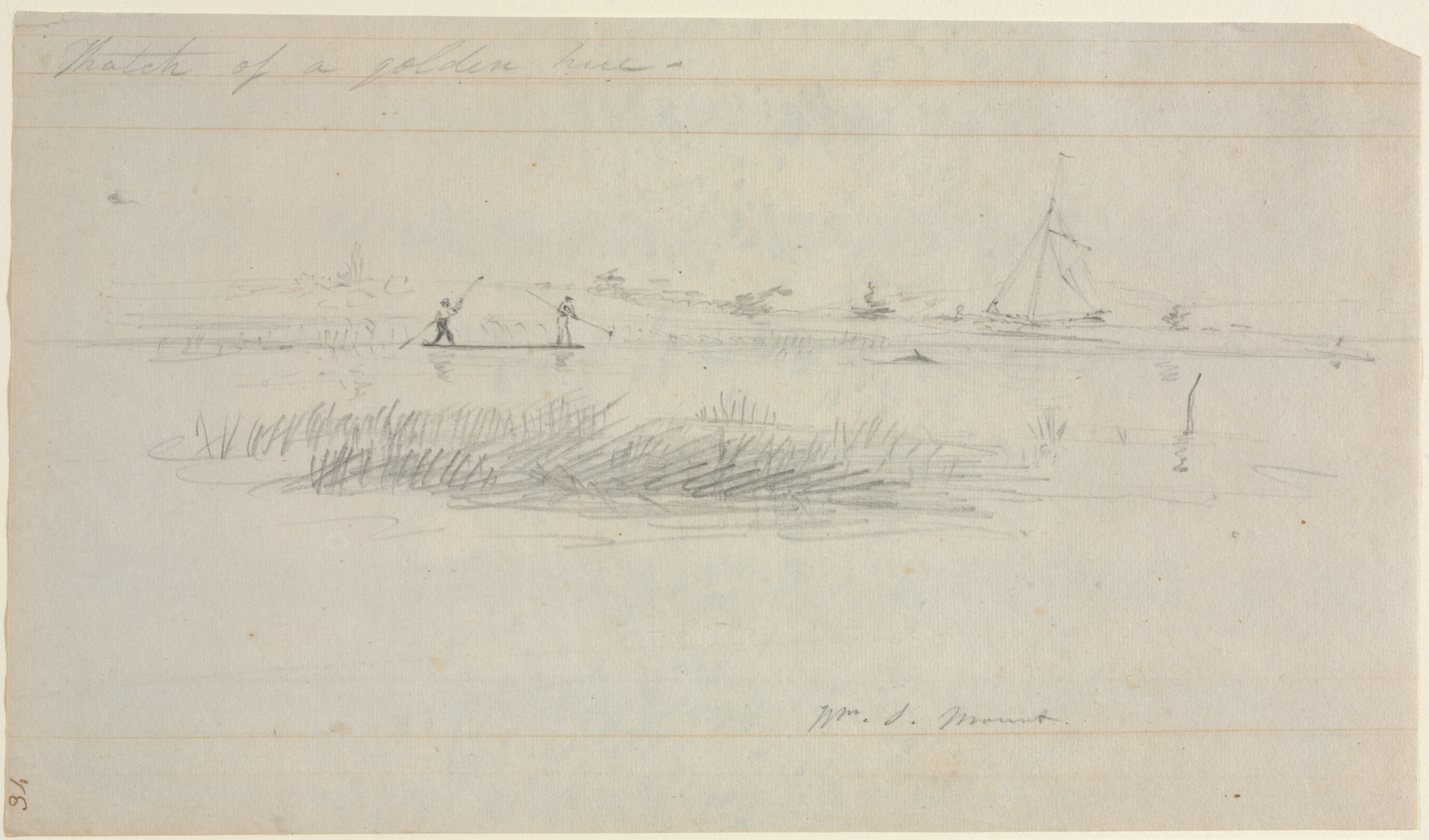 William Sidney Mount, Eel Spearing at Setauket, Long Island, New York