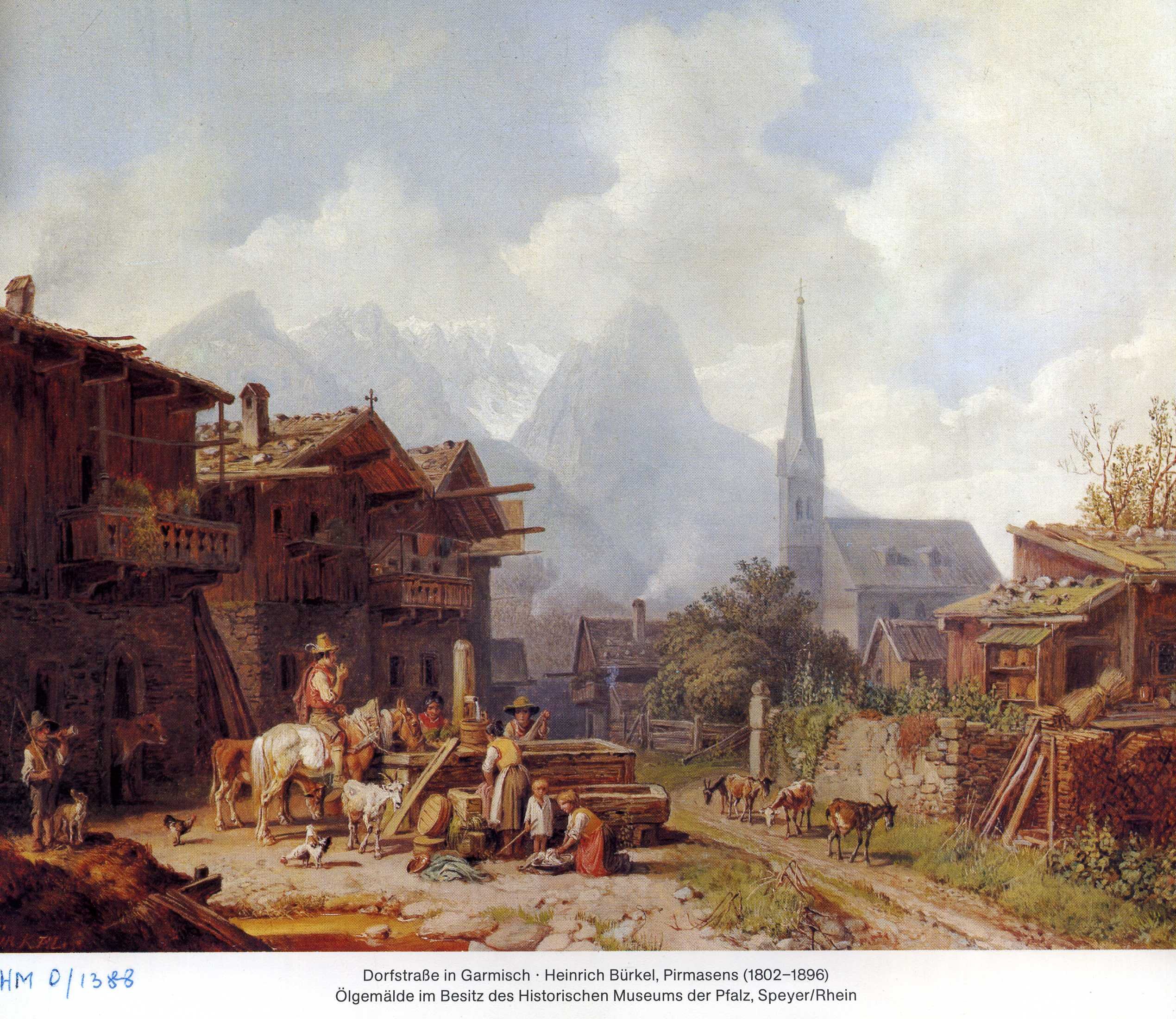 Heinrich Bürkel, Am Brunnen von Garmisch