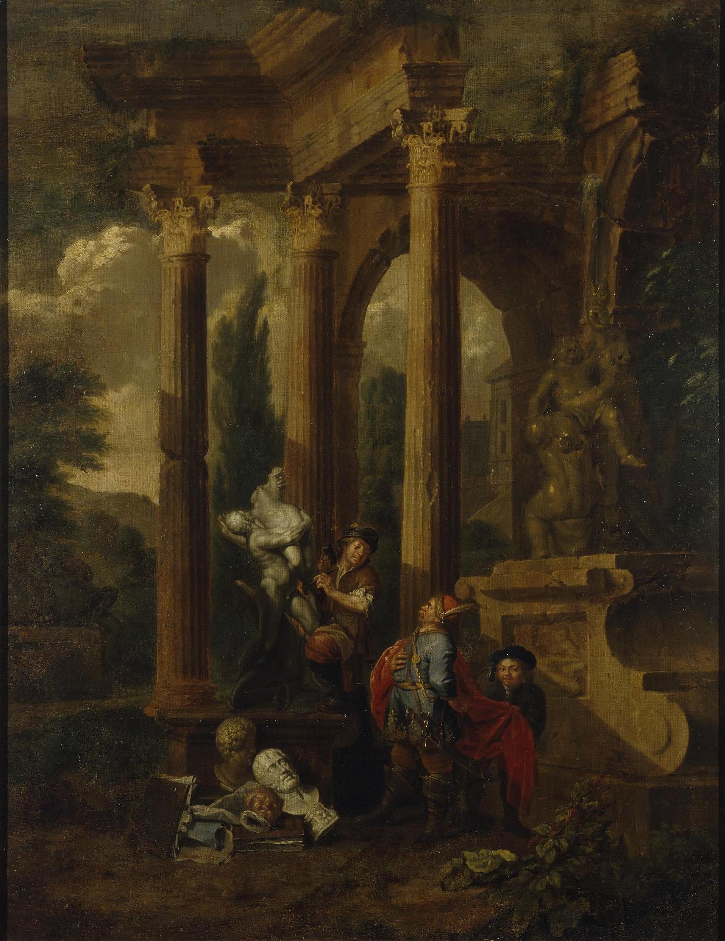 Balthasar van den Bossche, Visit to a Sculptor
