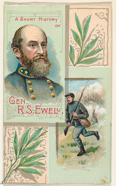 W. Duke, Sons & Co., A Short History of General Richard Stoddart Ewell, from the Histories of Generals series (N114) issued by W. Duke, Sons & Co. to promote Honest Long Cut Smoking and Chewing Tobacco