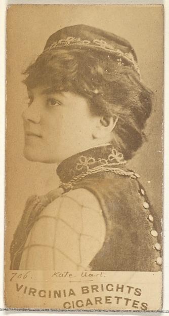 Allen & Ginter, Card 706, Kate Uart, from the Actors and Actresses series (N45, Type 1) for Virginia Brights Cigarettes