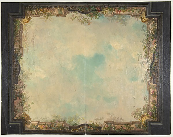 Jules-Edmond-Charles Lachaise, Design for a decorated ceiling in a house on the rue Matignon