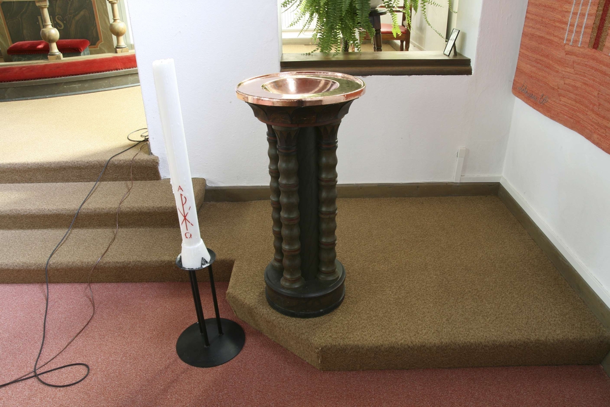 Johan Dellbeck, Dopfunt i Marma kyrka, Marma, Älvkarleby socken, Uppland