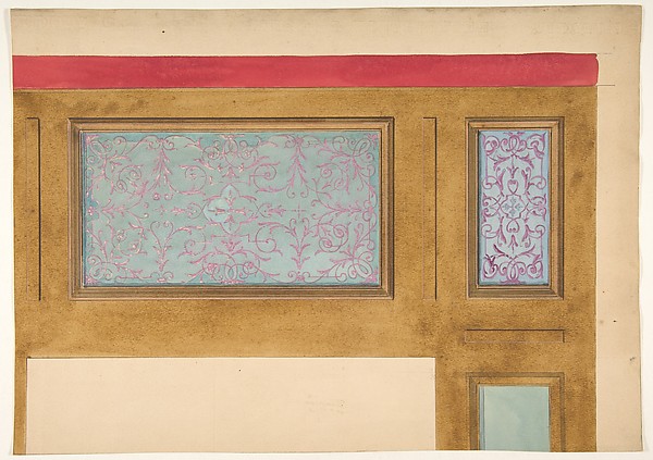 Jules-Edmond-Charles Lachaise, Design for woodwork and painted panels